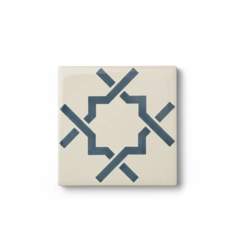 Azulejo estrella azul